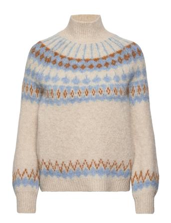 Yasista Ls Knit Pullover S. Blue YAS