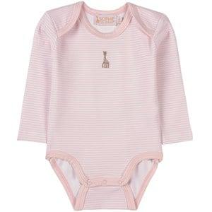 Sophie La Girafe Barely Pink Striped Baby Body 3 Months - All in ones - 3 months - Pink