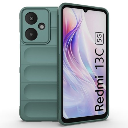 Blødt grebsformet Xiaomi Redmi 13C cover - Grøn