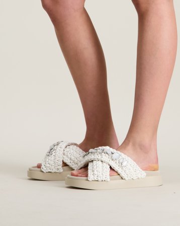 INUIKII WOVEN STONES Hvit Sandaler Jente - Kids Brand Store