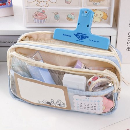 Lynlås Pencil Taske Papiretui BLÅ