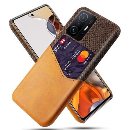 Bofink Xiaomi 11T / 11T Pro Card Suojakuori - Oranssi Orange