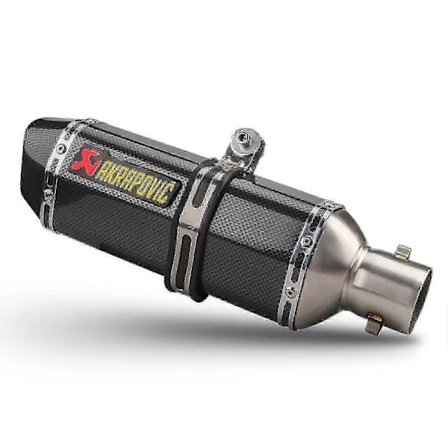 ATV slip-on ljuddämpare för crossmotorcykel, ljuddämpare i kolfiberstil