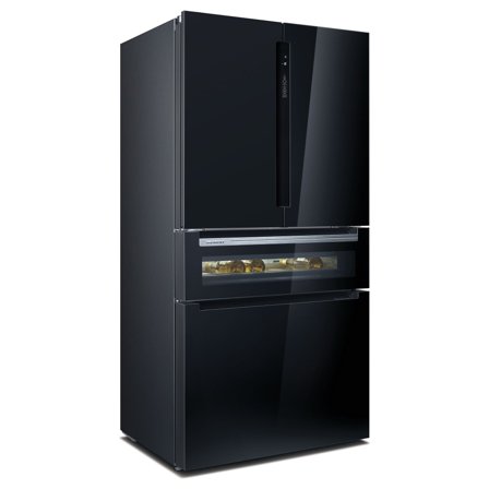 Siemens KF96RSBEA iQ700 French door kjøle- og fryseskap, svart