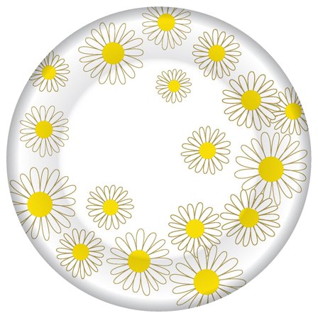 Paptallerkener Margueritter 8-pak