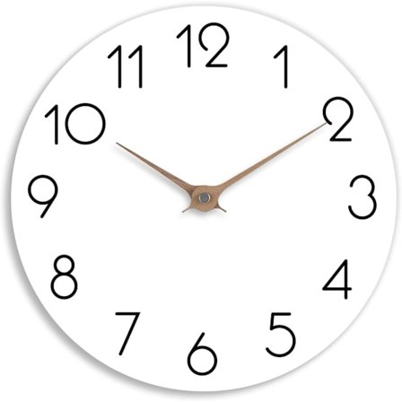 Væg ur 10 tommer hvid