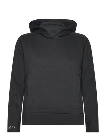 Code Tech Relaxed Hood Hettegenser Genser Svart Superdry*Betinget Tilbud