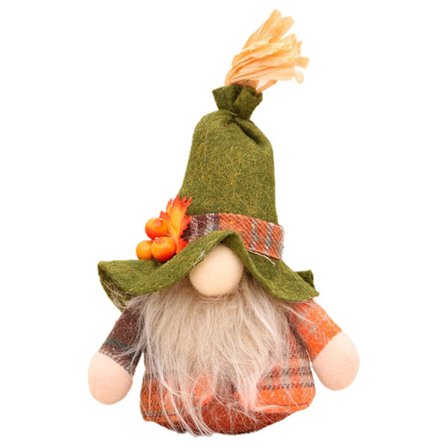 Efterår Thanksgiving Gnome Gnome Etagebakke Dekorationer Figur Julegave til Festival Bryllup Dekorative Forsyninger