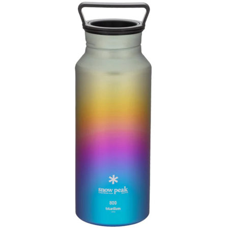 Snow Peak Titanium Aurora Bottle 800 Rainbow