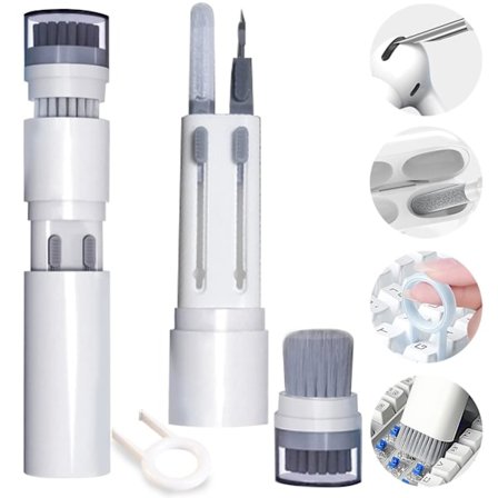 Vallankumouksellinen 6-in-1-puhdistussarja Airpods 1/2/3/ Pro -kuulokkeille, nappikuulokkeille ja kotelolle sekä näppäimistölle, syväpuhdistustyökalut