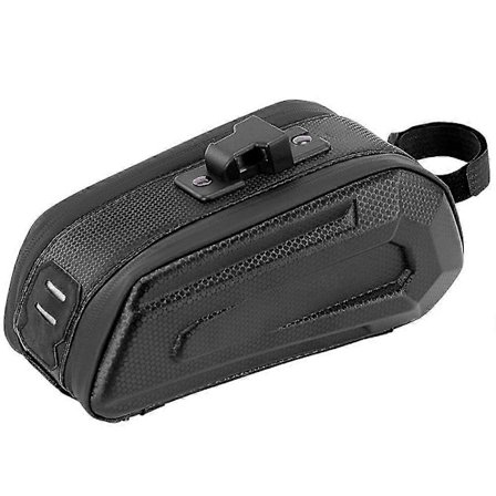 Cykelväska för sadelstolpe med reflex, vattentät cykelväska med reflex och belysning