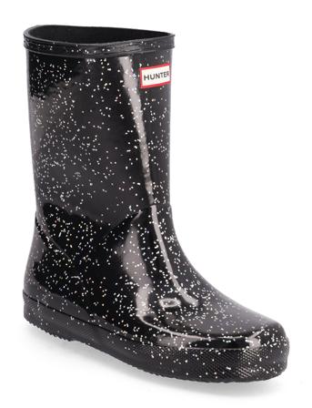 Original Kids First Classic Giant Glitter Shoes Rubberboots High Rubberboots Unlined Rubberboots Svart Hunter