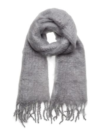 Aurora Kid Mohair Scarf Accessories Scarves Winter Scarves Grå Balmuir