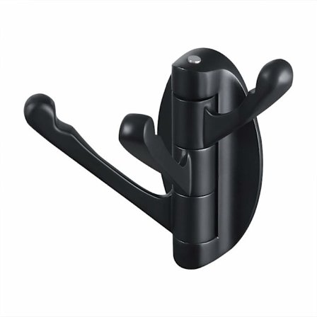 Metall hopfällbar vridbar krok med tre fällbara armar för badrum Ki
