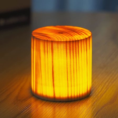 Liten trädimmerbar omgivande LED-bordslampa USB C uppladdningsbar bärbar nattlampa batteridriven modern sladdlös bordslampa för vardagsrum B