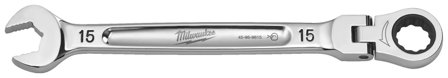Milwaukee 4932480188 MAX BITE -räikkälenkkiavain nivelellä 15 mm, Käsityökalut