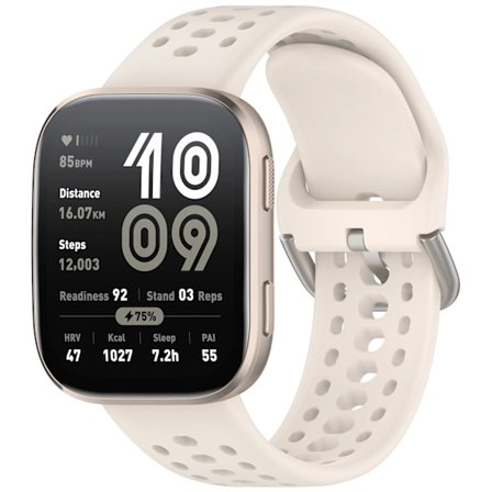 Originalt silikonarmband för Amazfit Bip 6 Remtillbehör sport andningsbart Mjukt armband Correa pulseras för Amazfit Bip6 armband