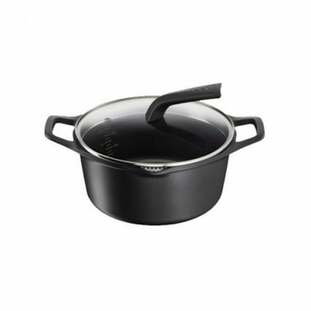 Grytan med Lock - TEFAL - ROBUSTO E24944 - Aluminium - Ø 20 cm - Svart