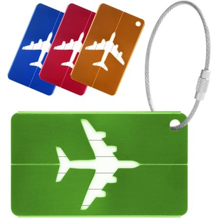 Bagagemærker, Aluminiumlegering Rejsemærke med Rustfrit Stål Str