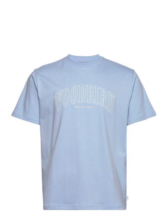 Rics Cover Tee T-shirt Blå Woodbird