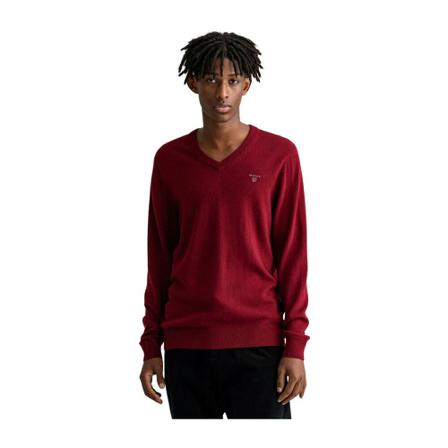 Gant, Pull Col V Rood, Heren, Maat:M