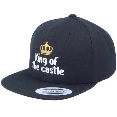 Kiddo Cap - Negro snapback Gorra - Kids King Of The Castle Black Snapback @ Hatstore