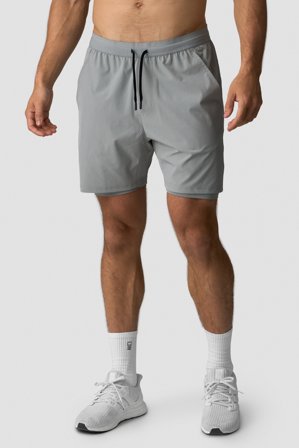 ICANIWILL - Workout 2-in-1 Shorts Men Ultimate Grey- Shorts - Heren - sportkleding van ICIW