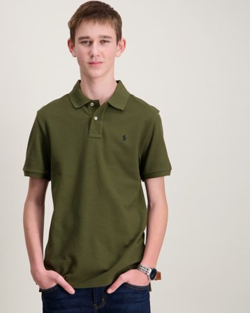 Polo Ralph Lauren Slim Fit Cotton Mesh Polo Shirt Grün Polo/Rugbyshirts Jungen - Kids Brand Store