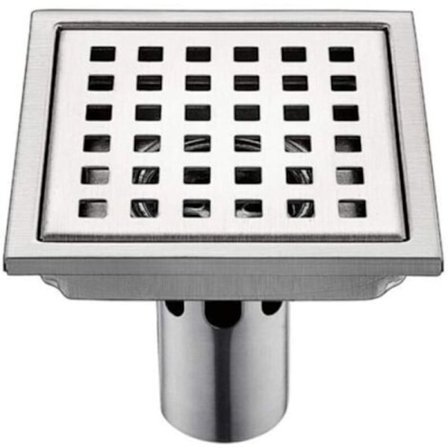 Lattiakaivo INOX 1 kpl Ruostumaton Teräs Viemäri 15 cm 15 cm Neliömäinen Suodatin Deodorantti Takaisinvirtaussuoja Vesivuoto 15 cmb