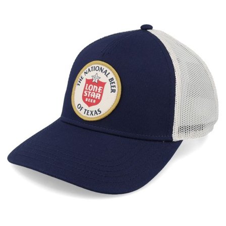 American Needle - Blå trucker Keps - Lone Star Twill Valin Ptch Navy/Ivory Trucker @ Hatstore