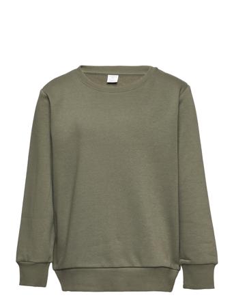 Sweater Basic Sweatshirt Trøje Grøn Lindex