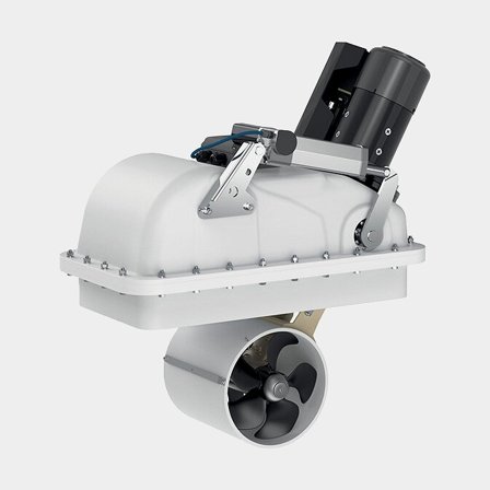 Keulapotkuri Quick BTR 250-240, 24 V, 10 kW, 240 KgF, alaslaskettava asennus, 2 potkuria, sopii veneisiin 52.5–69 jalkaa (16–21 metriä)