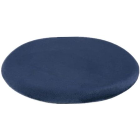 Rund stolsdyna, 33 cm sittdyna i minnesskum och sittdyna, halkfri mjuk rund palldyna, stoldyna, blå