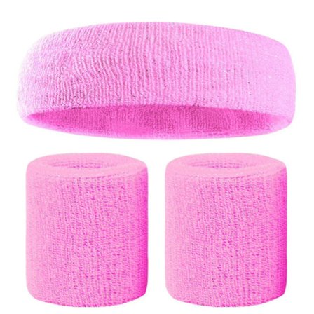 Svedbåndssæt Farverige Pandebånd Håndledsband Elastisk Atletisk Svedabsorberende Svedbånd Til