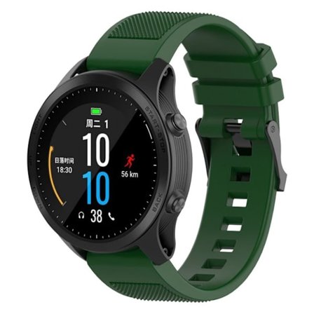 Garmin Fenix 5 / 5 Plus / Forerunner 935 / Approach S60 klockarmband i silikon - Militärgrön