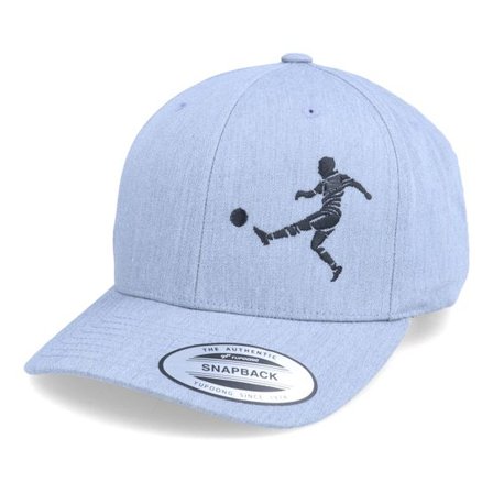 Forza - Grå adjustable Keps - Kids Football Player Kick Heather Grey Adjustable @ Hatstore