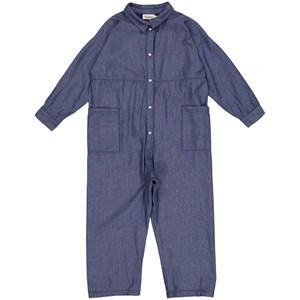 Kids - MarMar Copenhagen Dark Denim Blue Jumpsuit 152 cm - All in ones - 152 cm - Blue - Junge