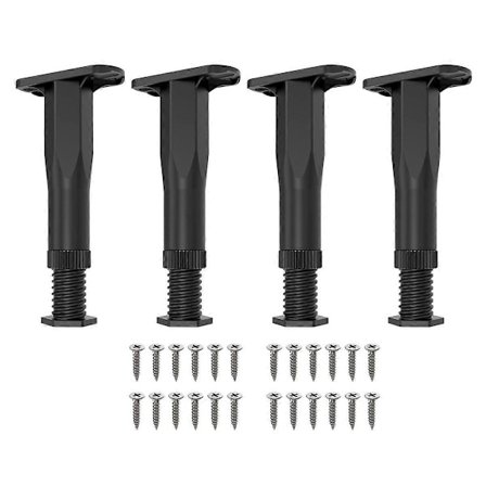 4PK Justerbare Støtteben for Sengeramme (21 cm-36,8 cm), Kraftige Støtteben for Midtbjelker, for Ramme/Sofa/Stol/Bord