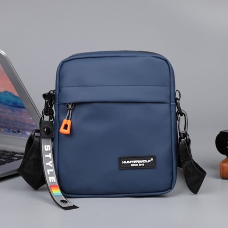 Messenger Väska Axelremsväska Crossbody Pouch BLÅ