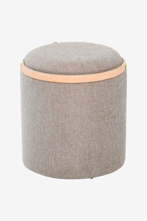 Nordic Furniture Group - Sittpuff med förvaring Lykke - Grå - Fotpallar & puffar - Från Homeroom