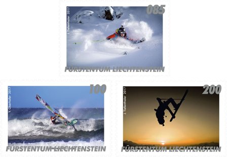 Liechtenstein - Udendørs sportsgrene - Postfrisk sæt 3v