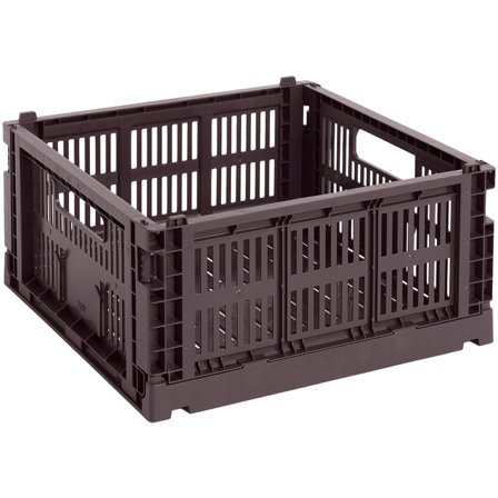 HAY Colour Crate Medium Square Opbevaringskasse, bordeaux | KitchenOne