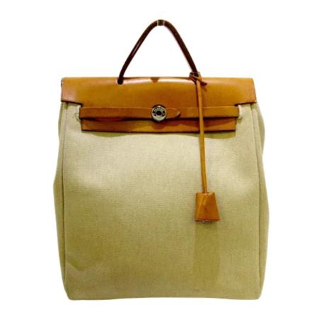 Hermès Vintage, Pre-owned Backpacks Beige, Dames, Maat:ONE Size
