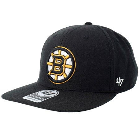 47 Brand - NHL Svart snapback Caps - Boston Bruins No Shot 47 Captain Black Snapback @ Hatstore
