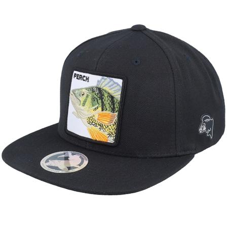 Skillfish - Svart snapback Caps - Perch Pro Fishing Black Snapback @ Hatstore