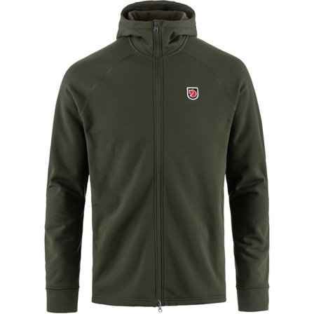Fjällräven Herr's Expedition Fleece Hoodie in Deep Forest | Size: 2XL, Polyester