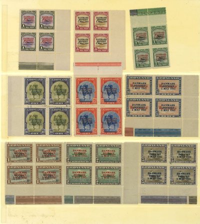 Grønland - 4-blok sæt AFA 17-25 - Postfrisk