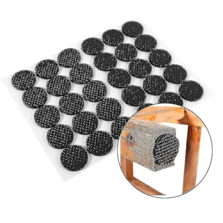 Skridsikre selvklæbende gummifødder puder sorte møbelstol puder beskytter gulvbeskyttere (hy)