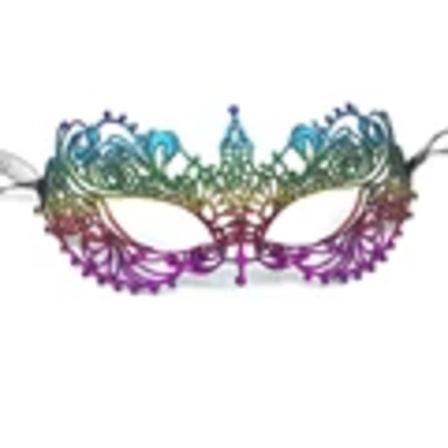 Masquerade Sexy Hollow Spets Ansiktsmask Kvinnor Flicka Kostym Nattklubb Queen Eye Mask Party Cosplay Prom Prop Fancy Klänning Supp Ljud Multicolor