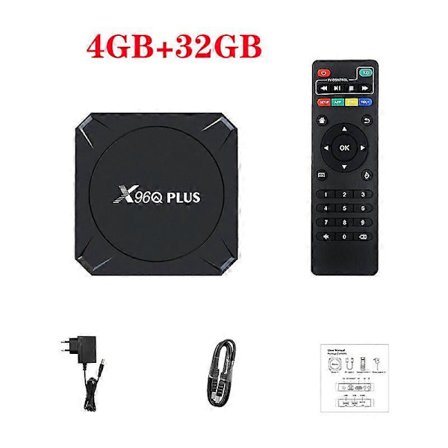 2023 Äly TV Digiboksi X96Q Plus Android TV Box 11.0 4/64GB AllWinner H616 4K TV Box X96Q Mediasoitin